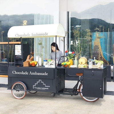 220V/380V 전기 커피 삼륜구동 아이스크림 음식 카트 CE 모바일 팬케이크 음식 트럭