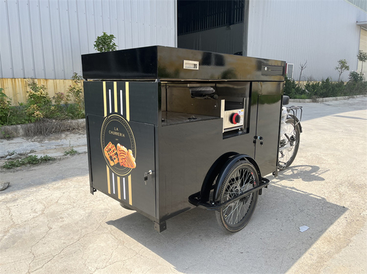 GL-MQ270 커피 카트 자전거 전면 캐비닛 크기 1300x750x700mm 간편한 유지 보수