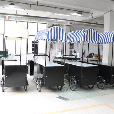 레스토랑 아름다운 디자인 장식 디스플레이 110*70cm 삼륜구동 음식 카트 우산