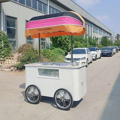 공장 직판 주문형 젤라토 카트 아이스크림 차가운 돌 아이스크림 카트