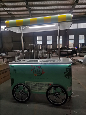 뜨거운 판매 인기가있는 거리 애플리케이션 젤라토 카트 이탈리아 아이스크림 카트 CE
