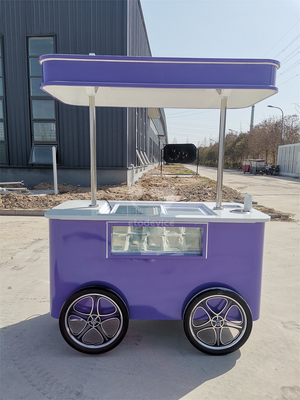 아이스크림 기계 아이스크림 바퀴가 있는 야외 아이스크림 바구니 CE 승인