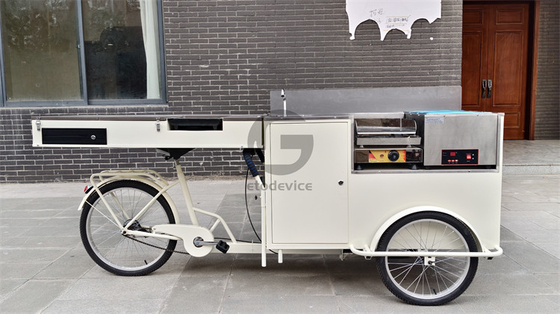 200W 아이스크림 푸시 카트 맞춤식 음식 간식 카트 조작이 쉽습니다