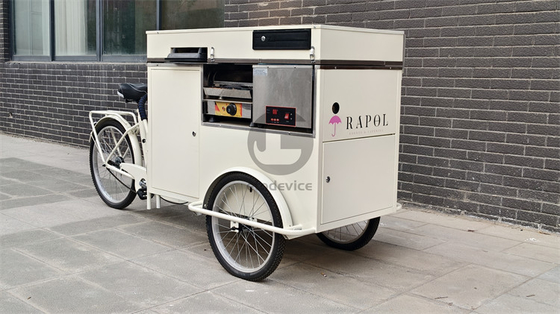 200W 아이스크림 푸시 카트 맞춤식 음식 간식 카트 조작이 쉽습니다