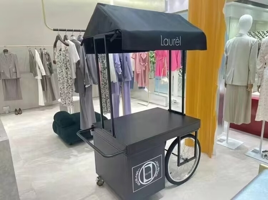 지속가능한 과자 스테이션 친환경 아이스크림 커피 푸시 카트