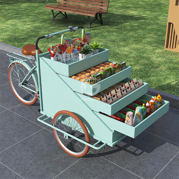 야채 가공 공장 이동 커피 자전거 카트 L200.00cm*W95.00cm*H110.00cm