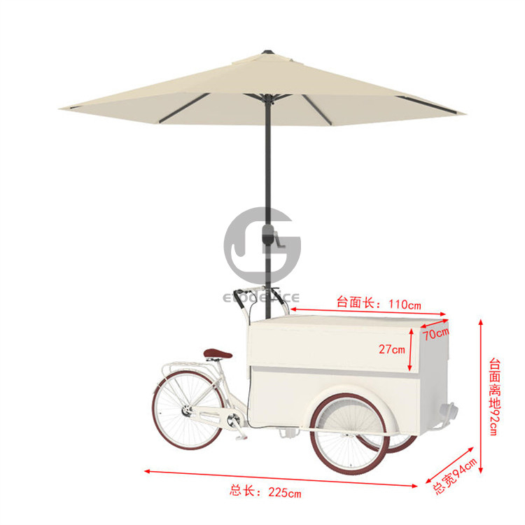 150*70*230cm 삼륜구동 음식차고 로스앤젤레스 카운티의 최고의 맛 경험
